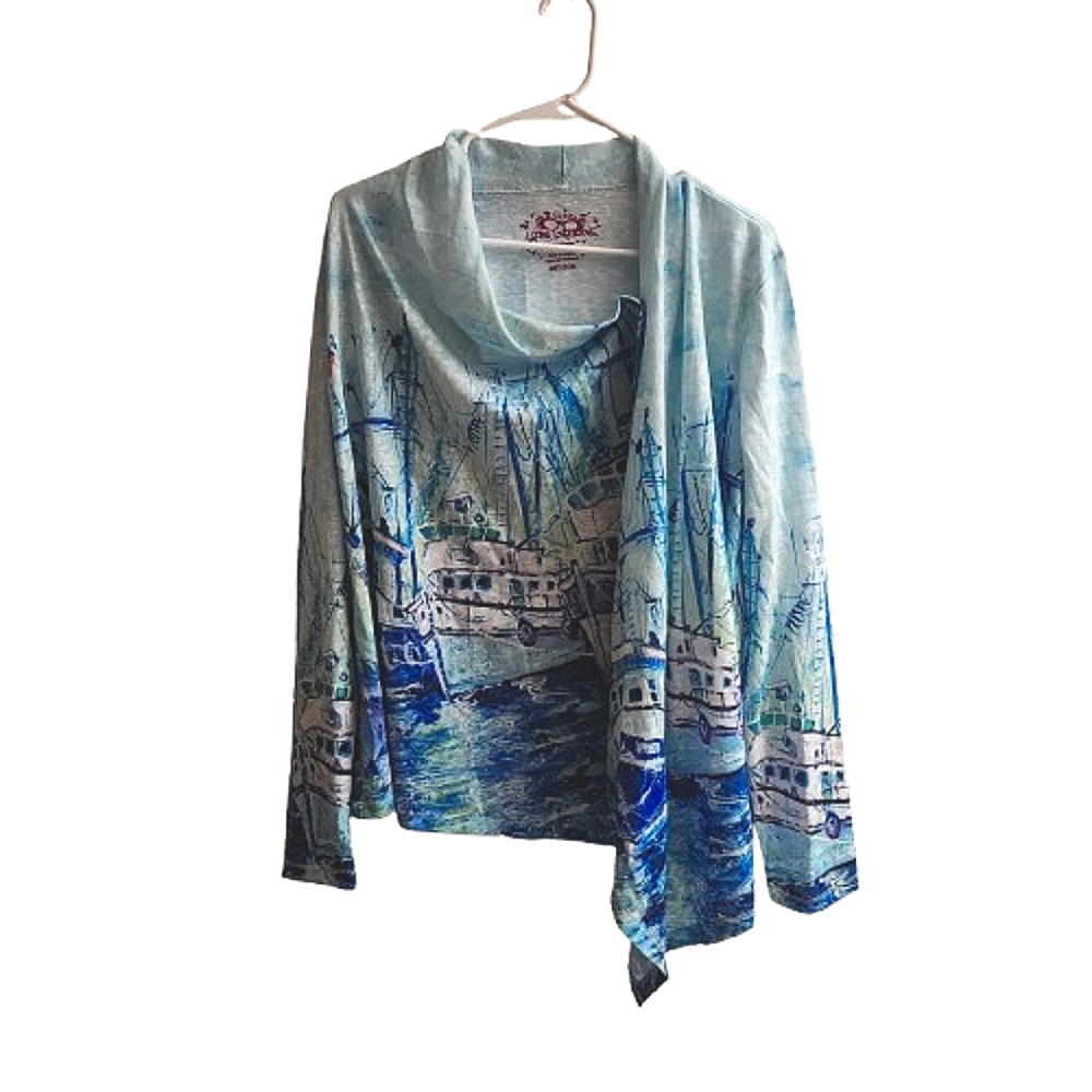 Leoma Lovegrove Blue Lightweight Cardigan Medium